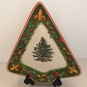Spode CHRISTMAS Tree Shaped Tray Serving Dish